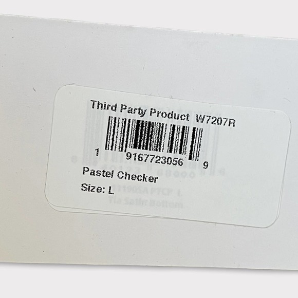 Frankies Bikinis ALO X Tia Bottom Pastel Checkers L NWT - Picture 8 of 12